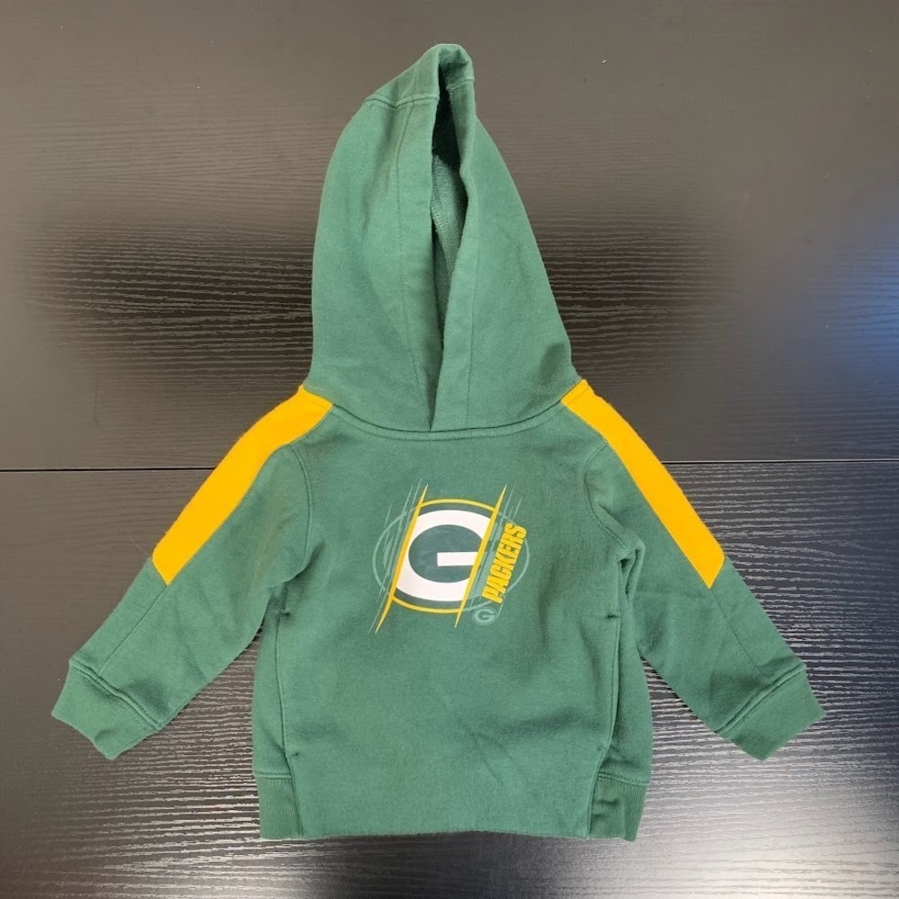 Green Bay Packers Football NFL Pullover‎ Hoodie Sweatshirt Kid Baby 18 Months